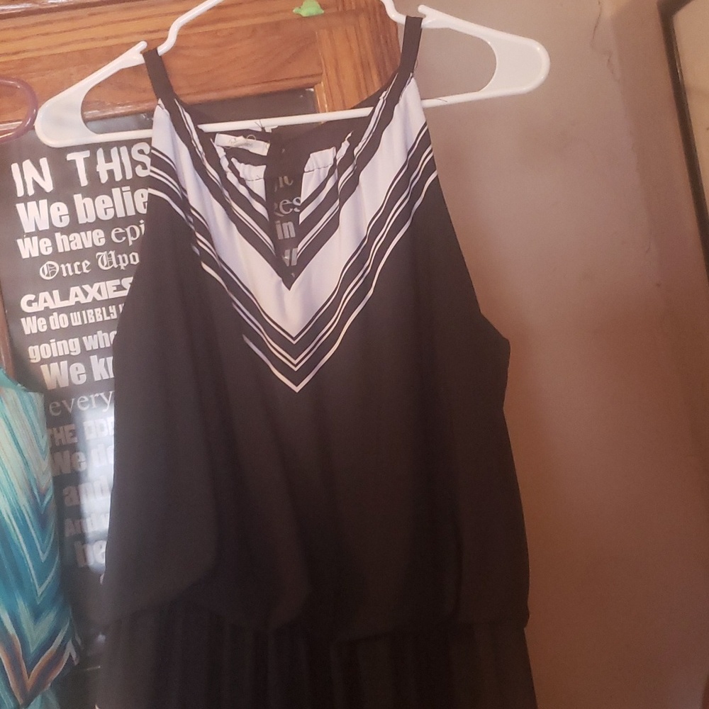 Black formal maxi dress